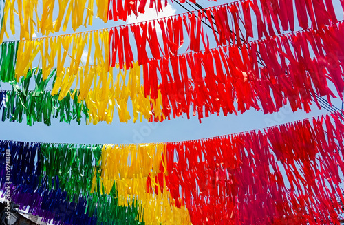 Rainbow color fabric