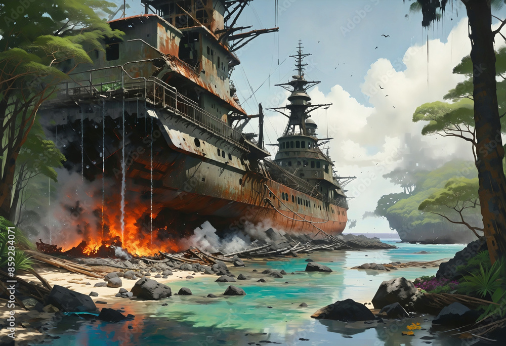 The Leaking Legacy of the Arizona Memorial: A Colorful History Beneath