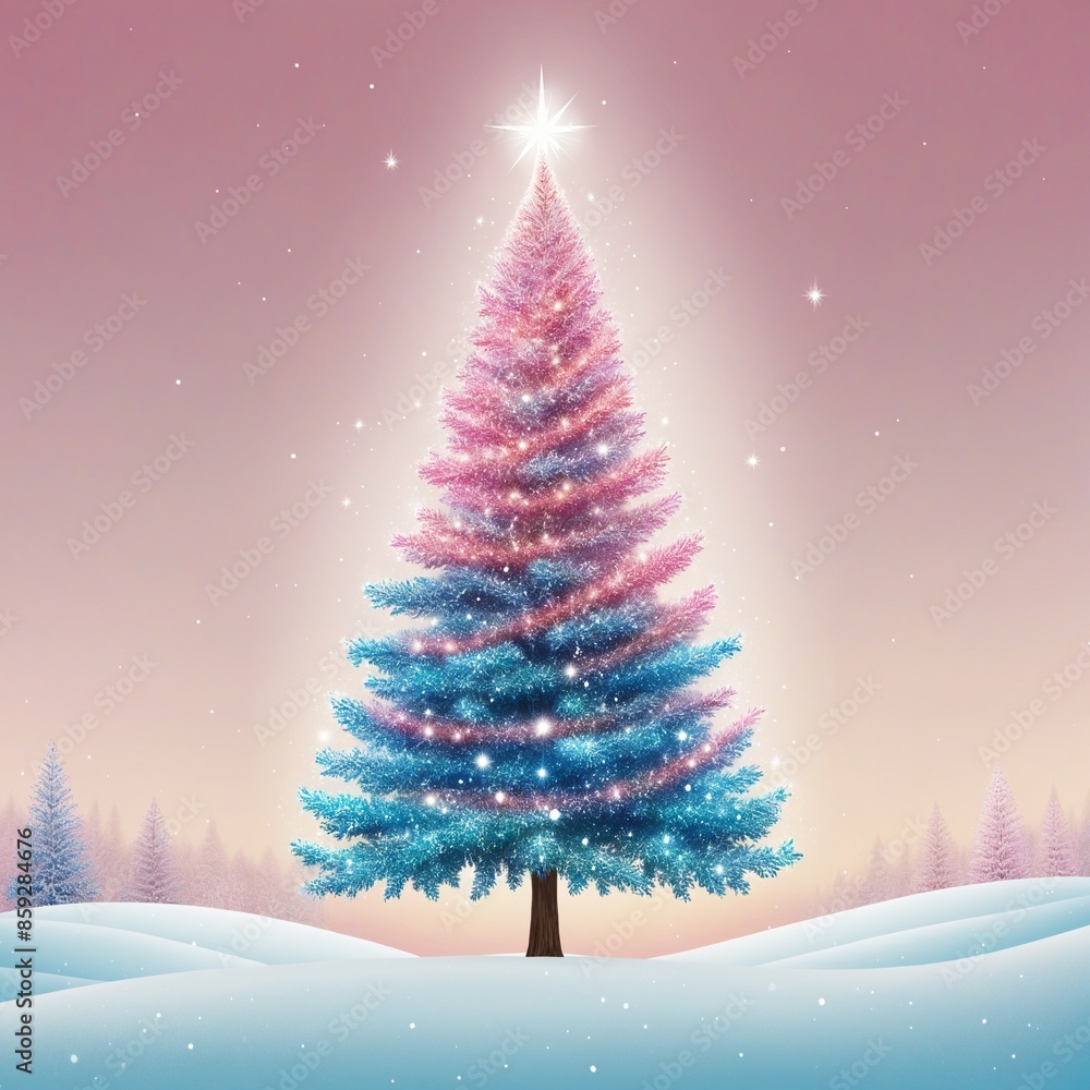 Naklejka premium Starry Night Celebration