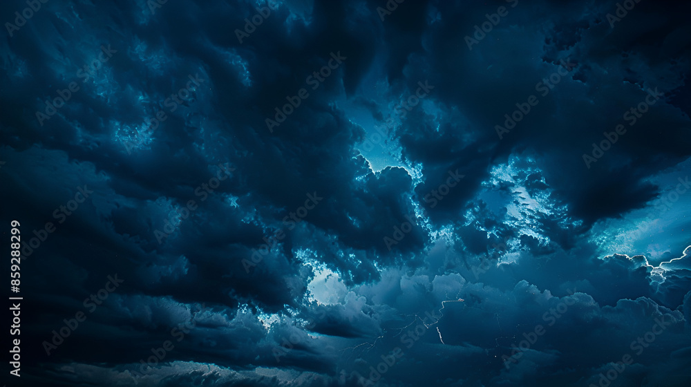 Obraz premium a dramatic night sky, cinematic