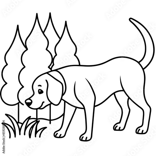 Dog breeds coloring pages