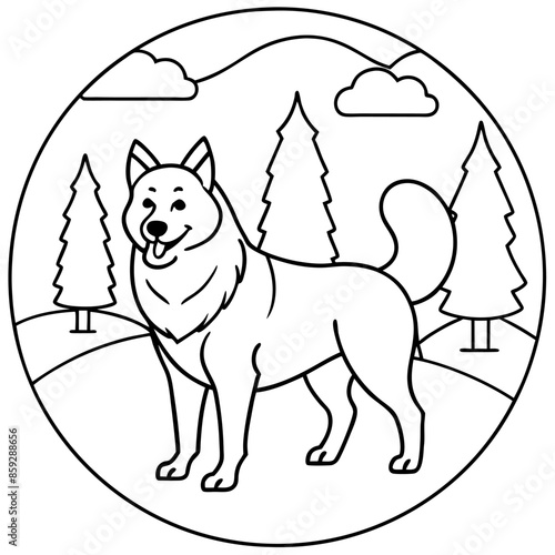 Dog breeds coloring pages