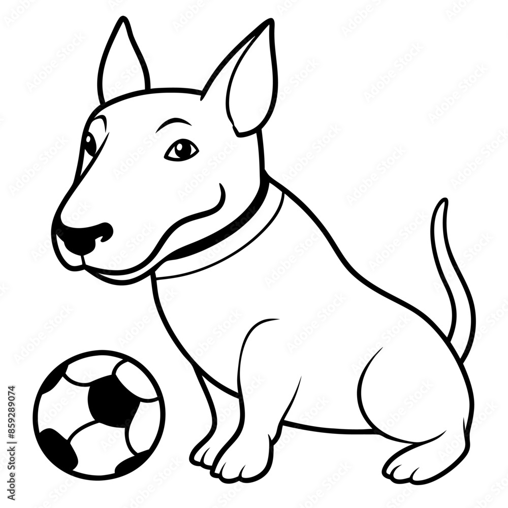 Obraz premium Dog breeds coloring pages