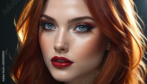 Wallpaper Mural Seductive Muse: A Stunning Portrait of Feminine Elegance Torontodigital.ca