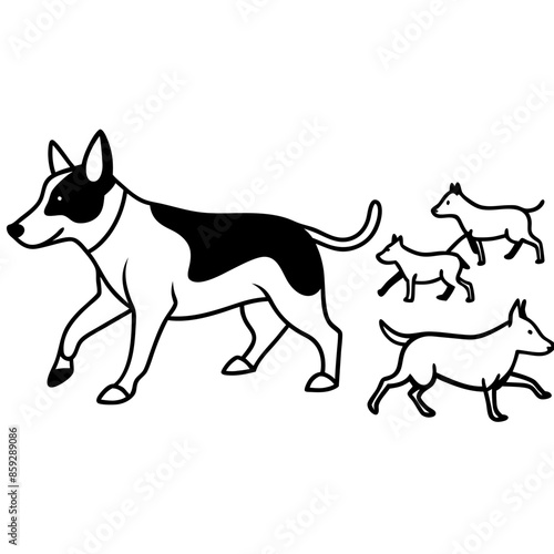 Dog breeds coloring pages