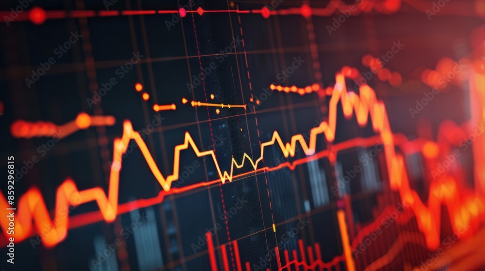 Fototapeta premium market chart