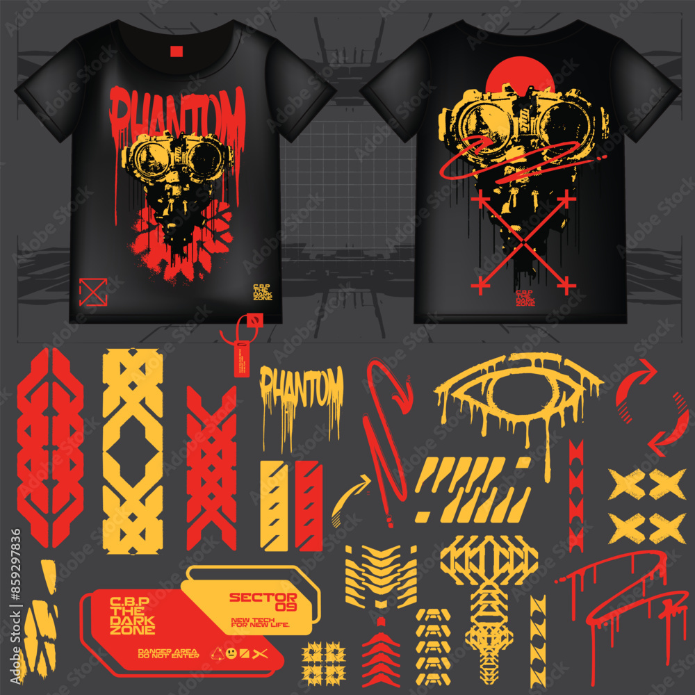 cyberpunk scifi gaming futuristic icon pattern set collection template hud for branding fashion t-shirt decoration decal, 2d illustration rendering vector element cyberpunk scifi gaming futuristic icon pattern set collection template hud for branding fashion t-shirt decoration decal, 2d illustration rendering vector element