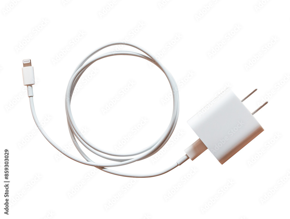 Ταπετσαρία USB charging cable of smartphone isolated on transparent background