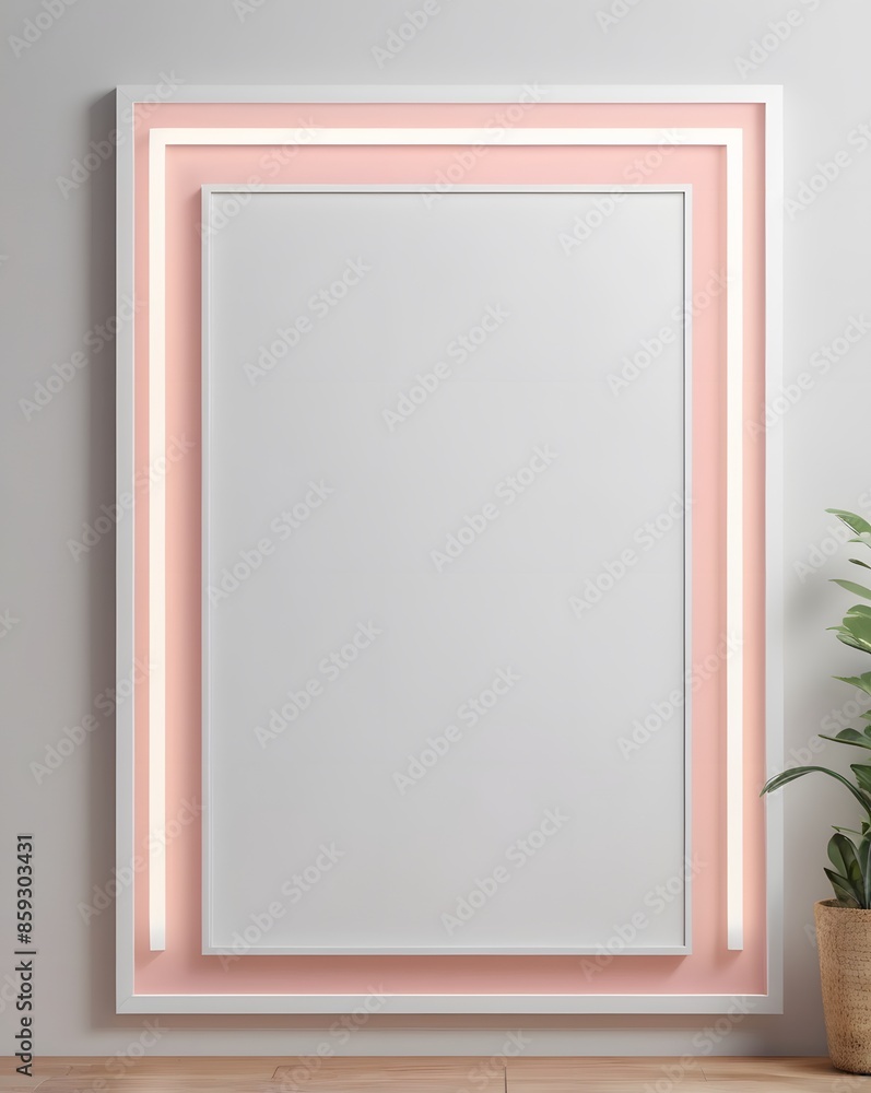 Scandinavian room interior with mock up photo frame, Luxury living room in house with modern interior design, Modern interior design. 3D render Scandinavian room interior with mock up photo frame, Luxury living room in house with modern interior design, Modern interior design. 3D render
