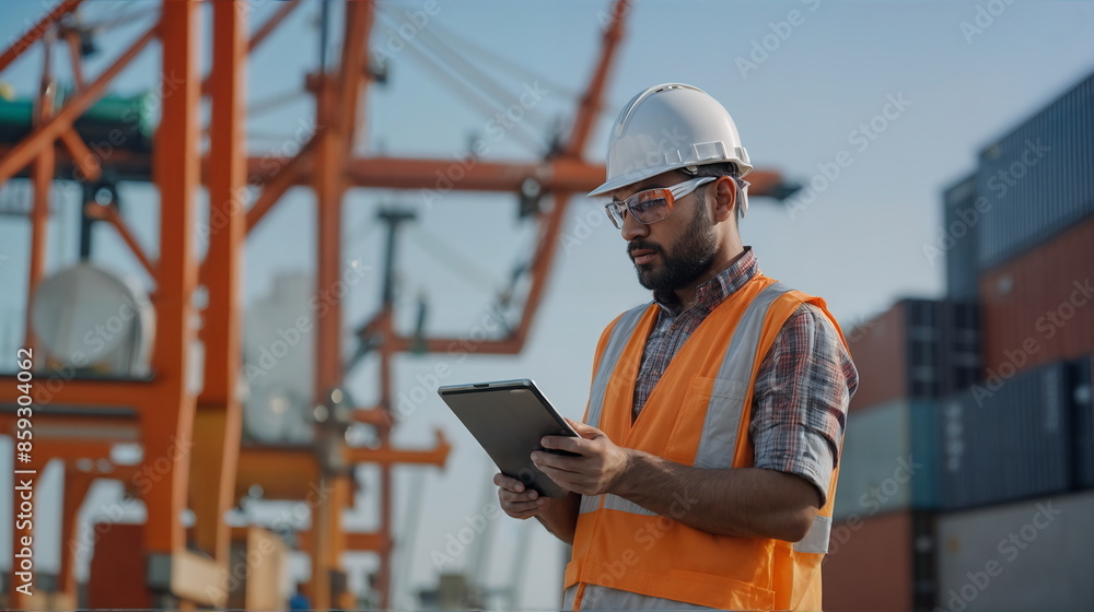 Logistics Coordinator, transport logistics manager. A banner with space to copy Logistics Coordinator, transport logistics manager. A banner with space to copy