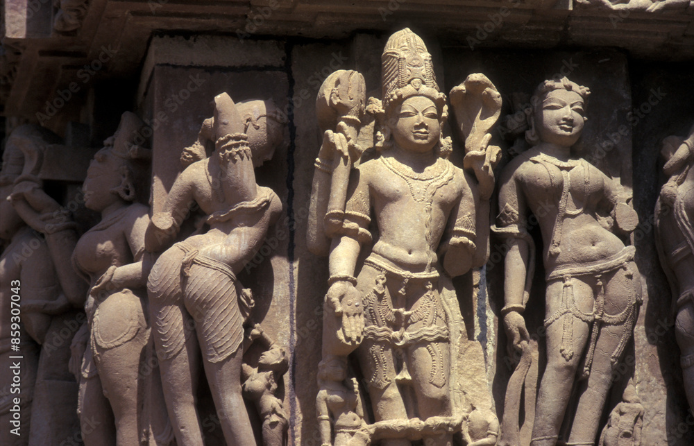 Naklejka premium INDIA KHAJURAO KANDARIJA MAHADEVA TEMPLE