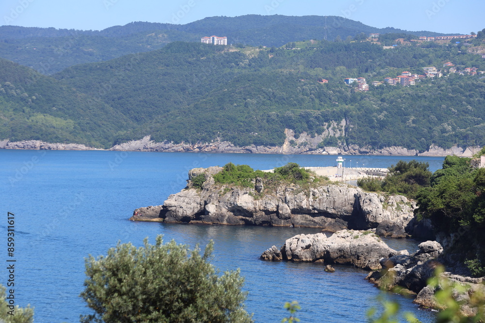 Fototapeta premium view of the city of Amasra (Turkey)