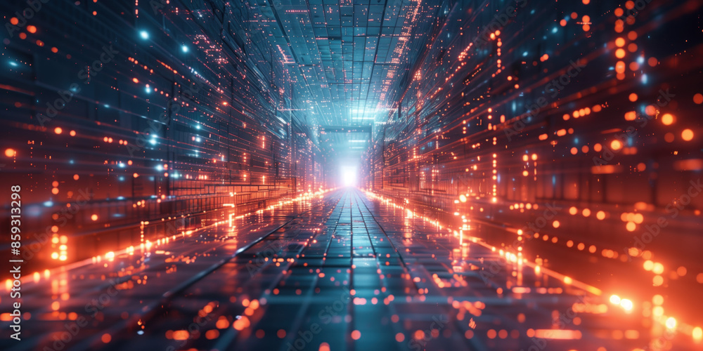 Abstract futuristic sci-fi background. Created with Generative AI technology. Abstract futuristic sci-fi background. Created with Generative AI technology.