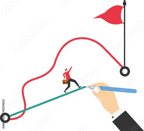 Work faster with leaders, automating repetitive tasks, analyzing data more quickly, augmenting human capability concept.

