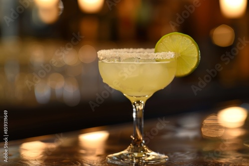 the most elegant, the most beautiful, delicous Margarita cocktail, elegant, Close-up