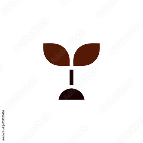 agriculture icon solid brown summer
