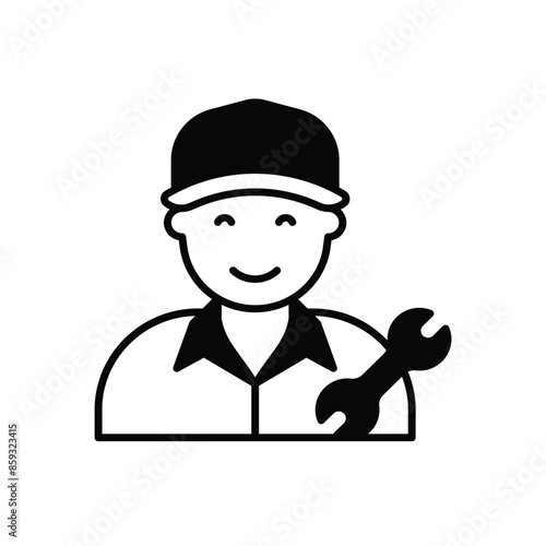 Mechanic vector icon