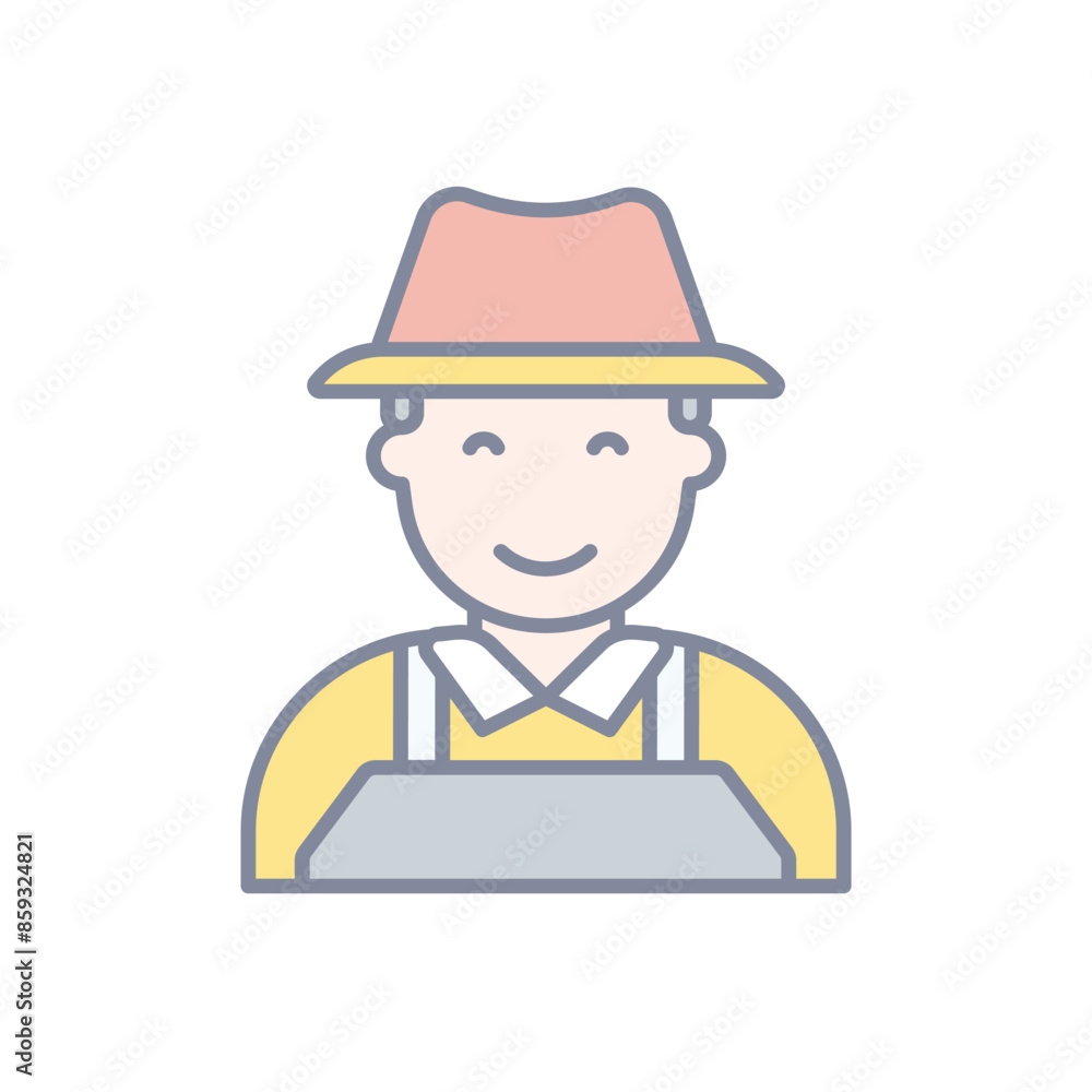 Gardener vector icon Gardener vector icon