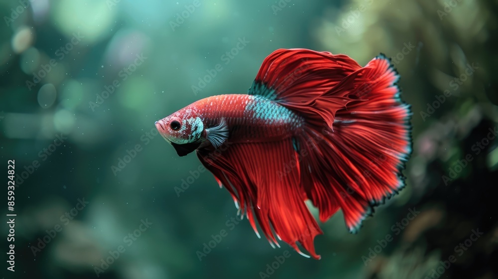 Fish known as Betta in the aquatic environment Fish known as Betta in the aquatic environment