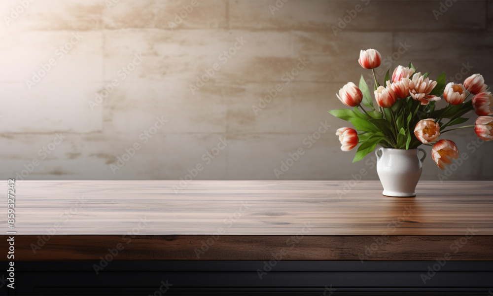 A kitchen counter top with a blurry background, for advertising , product display 3d rendering
A kitchen counter top with a blurry background, for advertising , product display 3d rendering