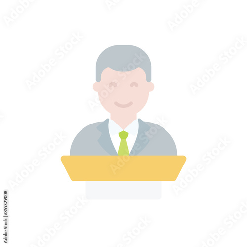 Politician vector icon