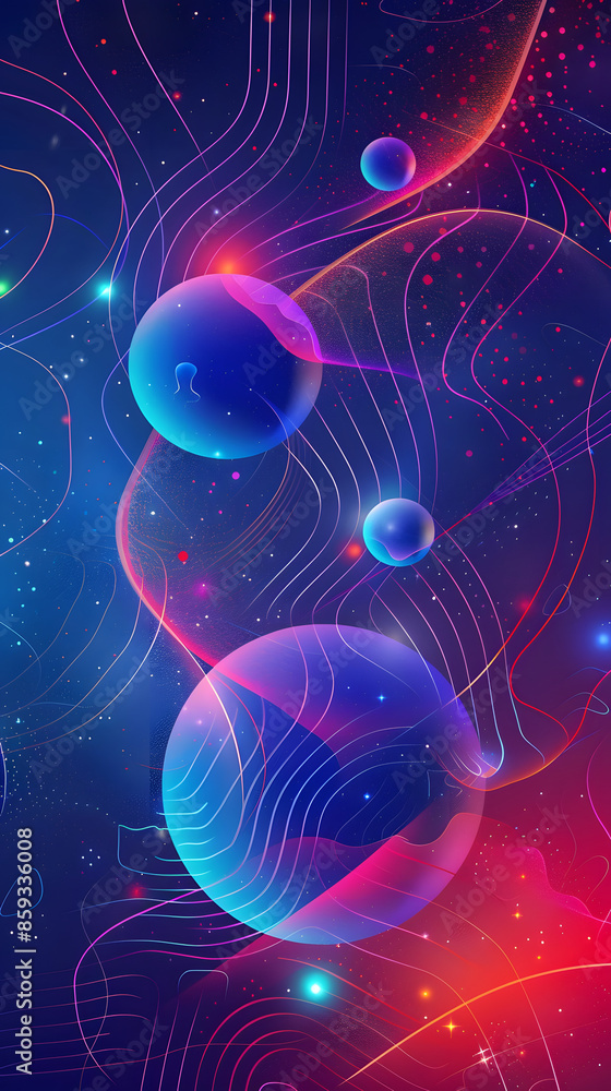 planet with glowing line background planet with glowing line background