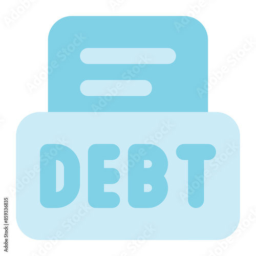 debt icon for illustration 