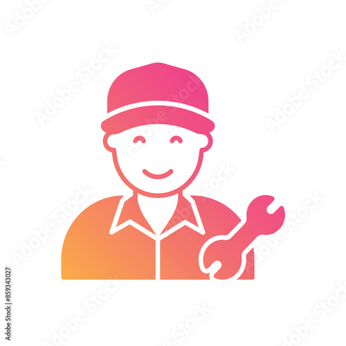 Mechanic vector icon