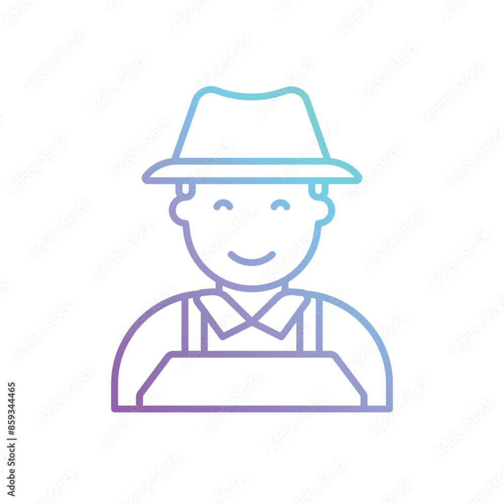 Gardener vector icon Gardener vector icon