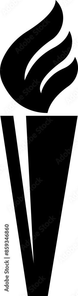 Torch and flame icon in fill style. The symbol of victory, success or achievement. Olympic burning torch in the Eiffel Tower. World Games. vector for apps, website isolated on transparent background. Torch and flame icon in fill style. The symbol of victory, success or achievement. Olympic burning torch in the Eiffel Tower. World Games. vector for apps, website isolated on transparent background.
