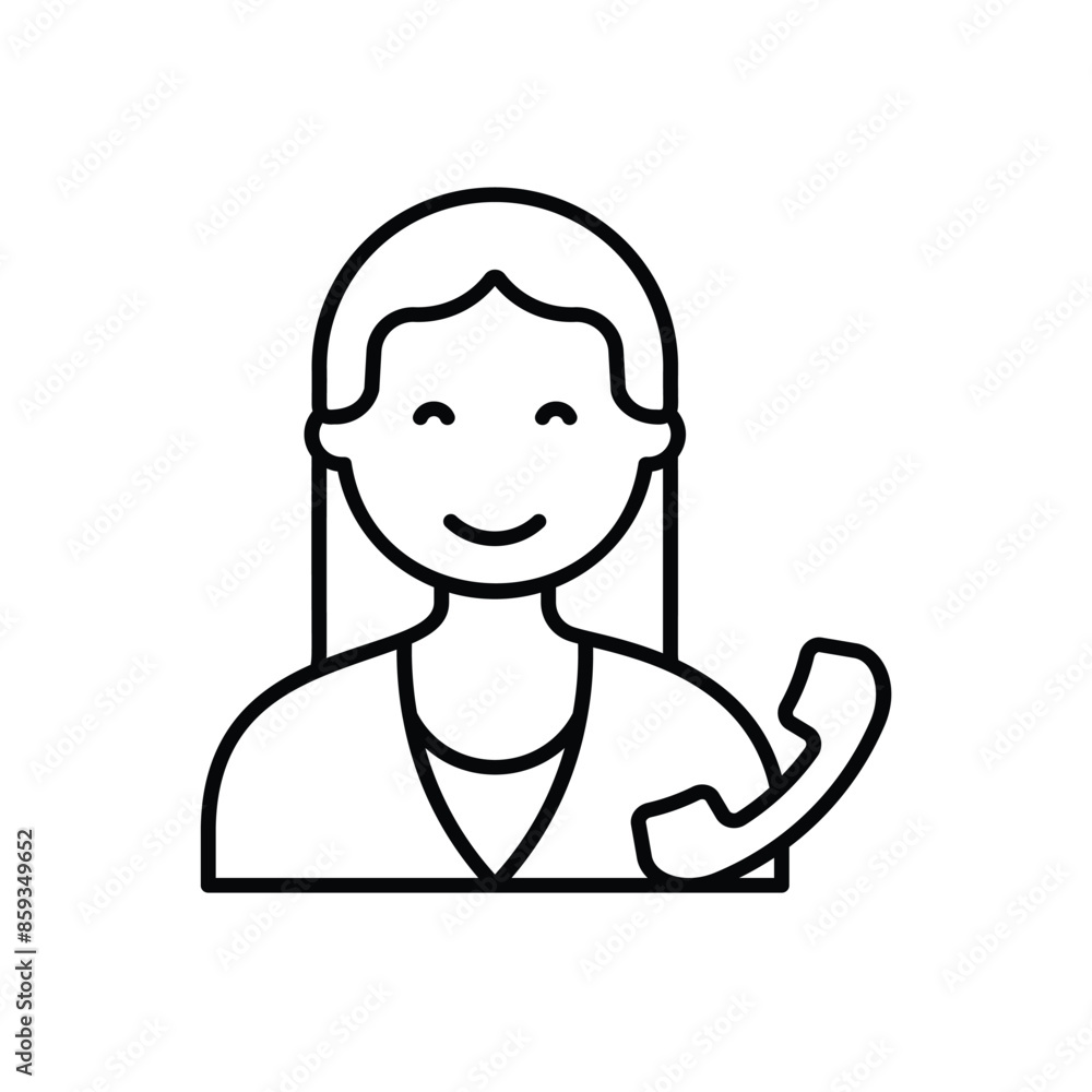 Secretary vector icon Secretary vector icon