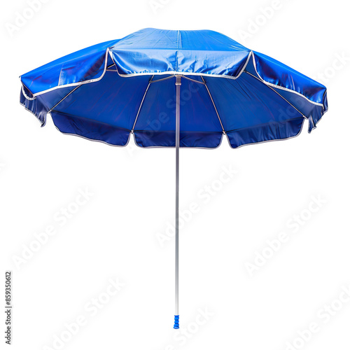 Blue beach umbrella cut out