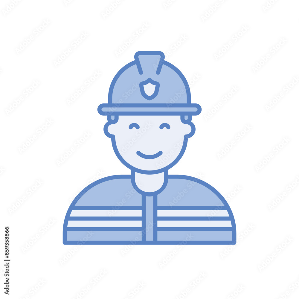Firemen vector icon Firemen vector icon