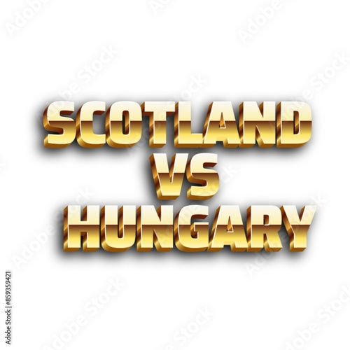 3D Scotland vs Hungary poster