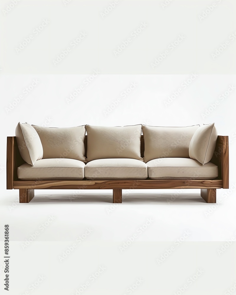 Stylish Ortega sofa with clean lines and plush cushions, Furniture, Comfort and modern aesthetic Stylish Ortega sofa with clean lines and plush cushions, Furniture, Comfort and modern aesthetic