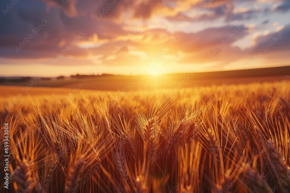 Golden wheat field at sunset with dramatic skies, capturing the beauty of nature and agriculture. Perfect for backgrounds and scenic views. Golden wheat field at sunset with dramatic skies, capturing the beauty of nature and agriculture. Perfect for backgrounds and scenic views.