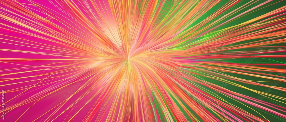 A vibrant abstract vortex with neon pink, green, yellow, and peach lines radiating outwards, creating a mesmerizing blend. A vibrant abstract vortex with neon pink, green, yellow, and peach lines radiating outwards, creating a mesmerizing blend.