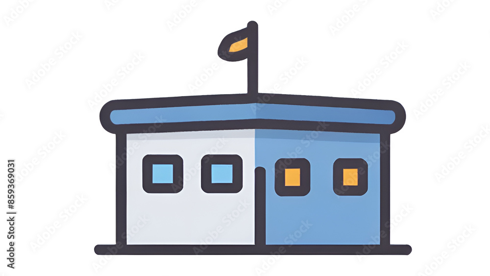 The overall design of the house is simple and inviting, featuring warm and soft colors. This type of illustration is often used as an icon or symbol in various graphic designs. The overall design of the house is simple and inviting, featuring warm and soft colors. This type of illustration is often used as an icon or symbol in various graphic designs.