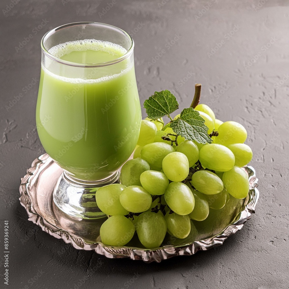 Healthy green grapes juice Healthy green grapes juice