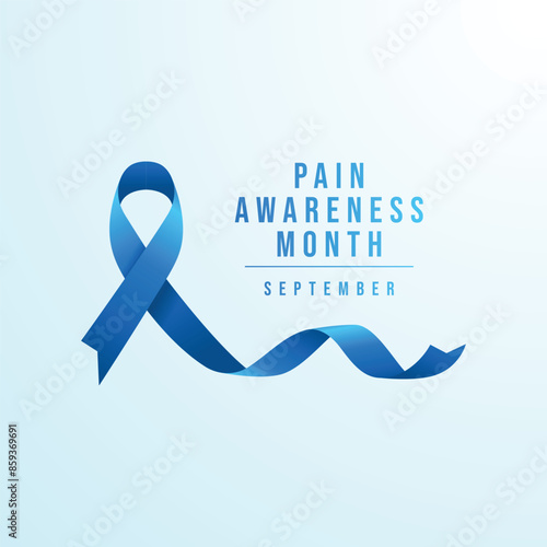 Pain Awareness Month. Flat design. Vector ribbon design. Flat ribbon design. Good for usage. eps 10.