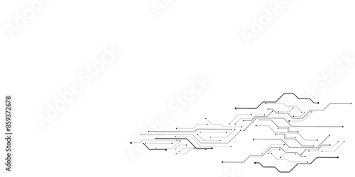 Vector abstract technology on white background., Abstract futuristic circuit board Illustration, Circuit board with various technology elements.