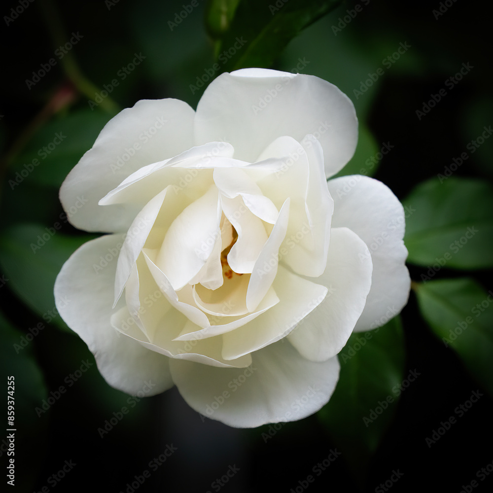 A White Rose in a Garden A White Rose in a Garden