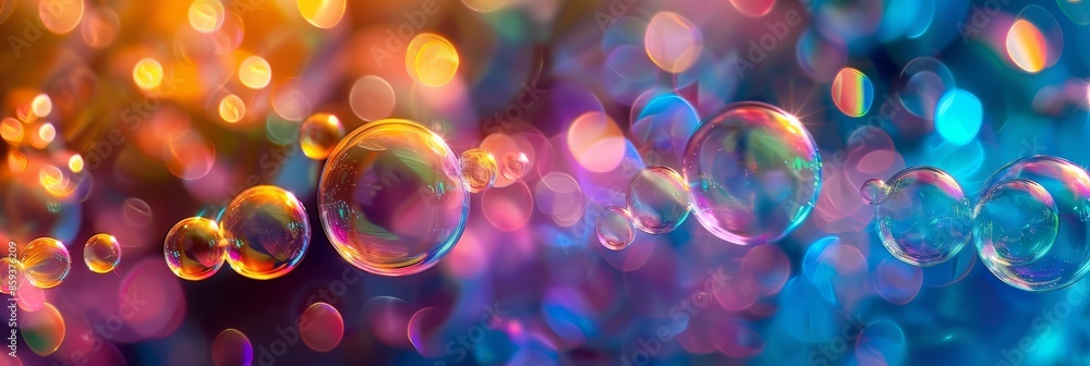 Perfect vibrant and dreamy background with colorful bubbles, ideal for creative and festive projects. Perfect vibrant and dreamy background with colorful bubbles, ideal for creative and festive projects.