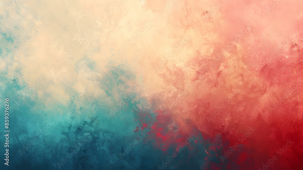 Obraz premium Gradient azure to beige abstract shades banner