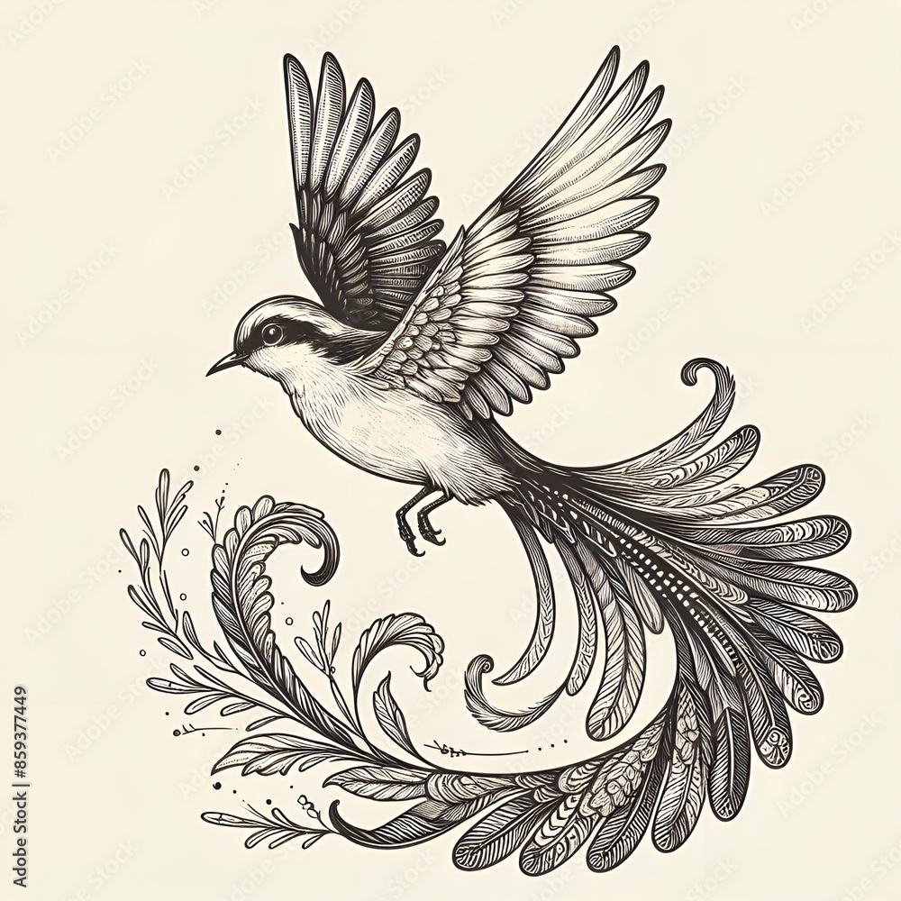 Obraz premium eagle tattoo design