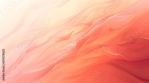 Gradient ivory to salmon abstract shades background © Yelena