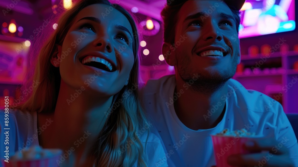 Spellbound Pair Captivated by Show's Narrative Spellbound Pair Captivated by Show's Narrative
