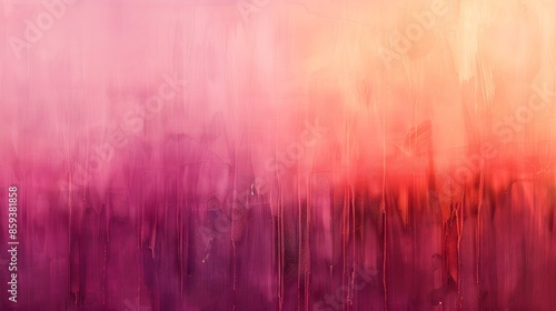 Gradient thistle to apricot abstract shades effect © Yelena