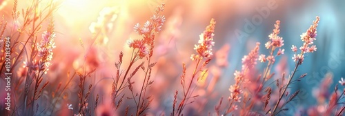 Sunlit Meadow with Delicate Blooms