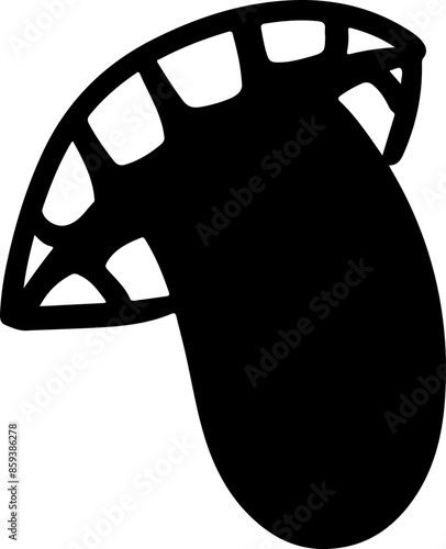 Tongue Vector Silhouette